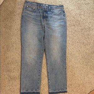 madewell curvy midrise 90's straight